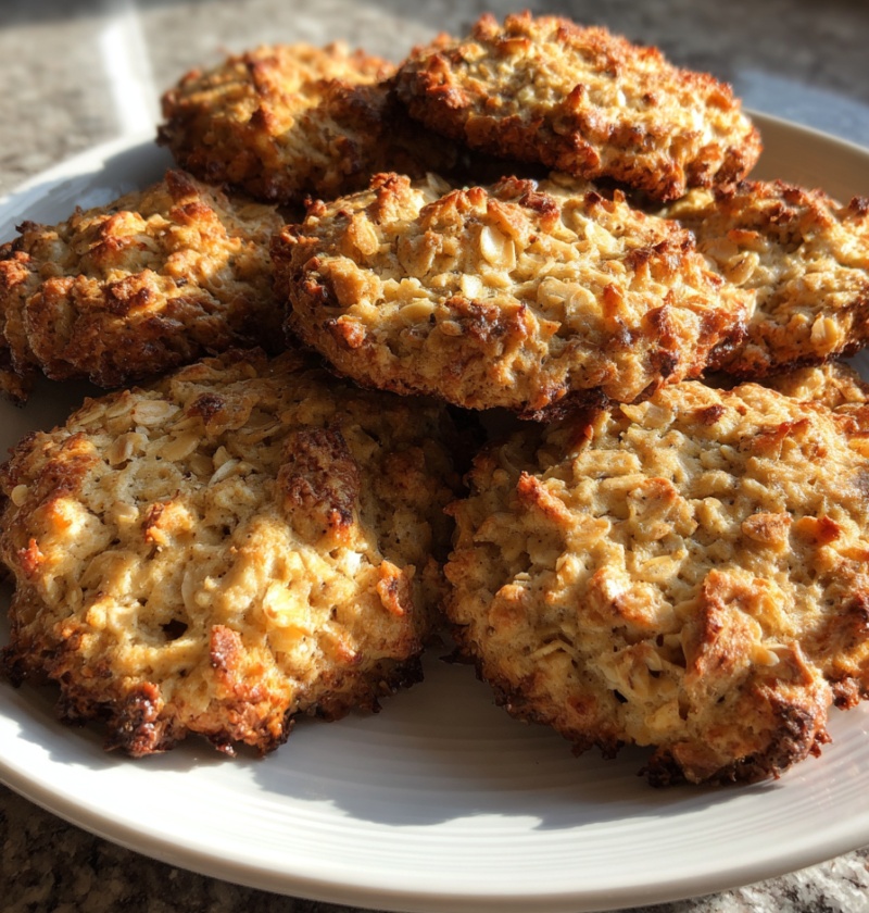 3 ingredient banana oat breakfast cookies