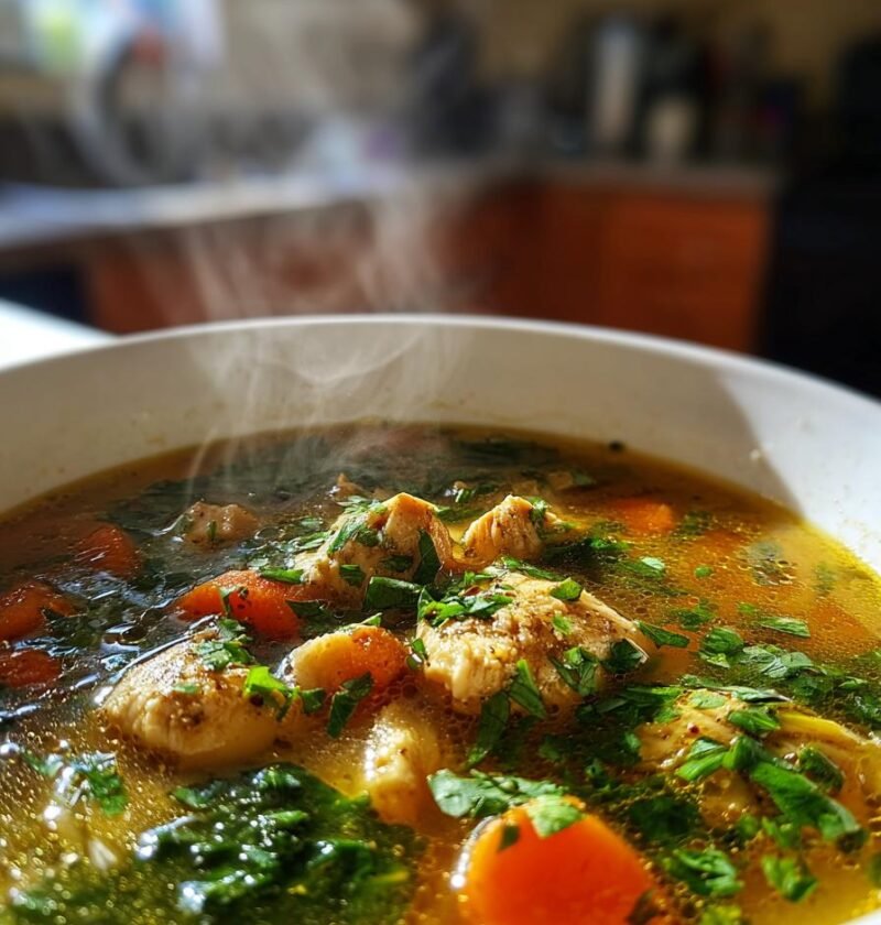 Anti-Inflammatory Turmeric Ginger Chicken Soup