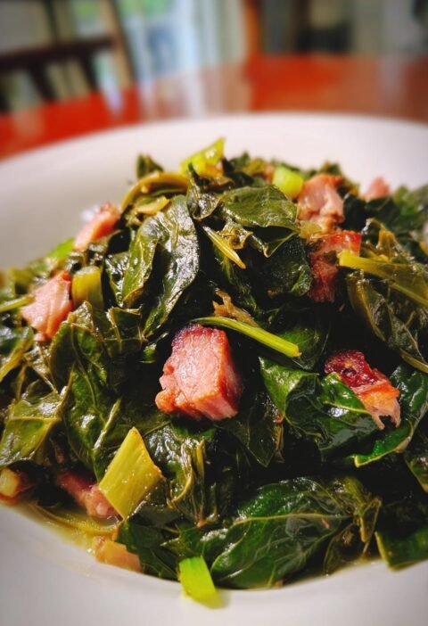 Collard greens with smoked turkey