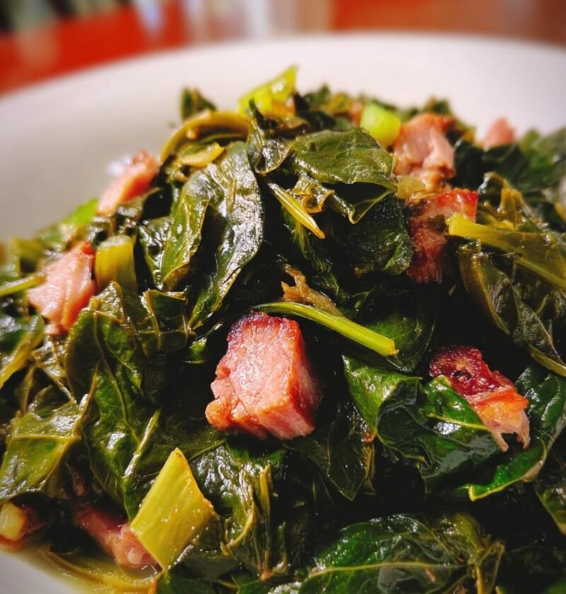 Collard greens with smoked turkey