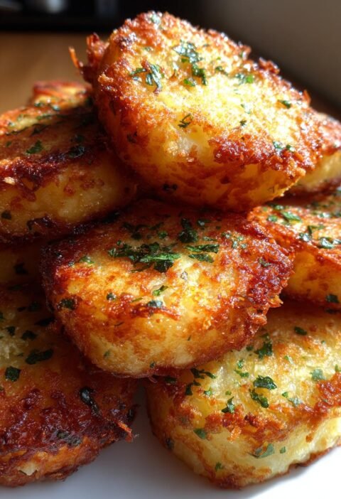 Crispy parmesan crusted potatoes
