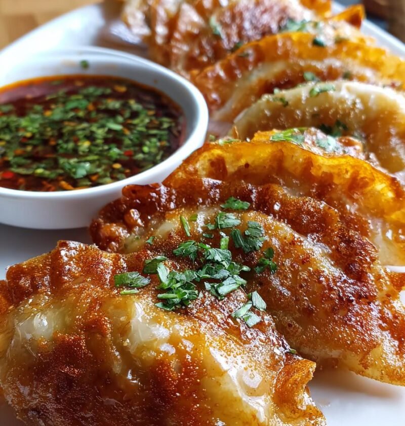 Crispy rice paper dumplings