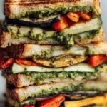 Grilled vegetable and pesto panini
