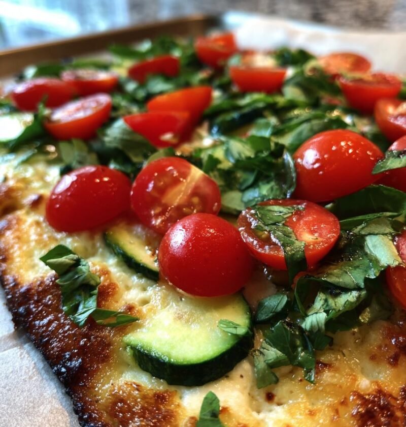 High-protein cottage cheese flatbread
