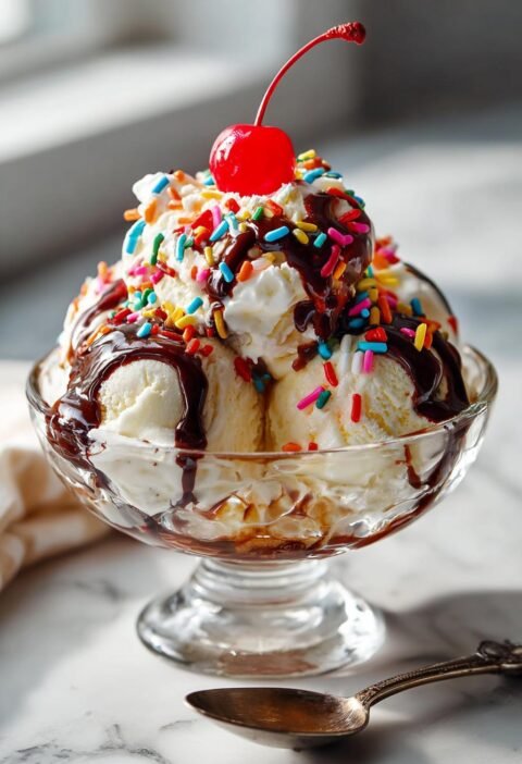 Ice cream sundaes