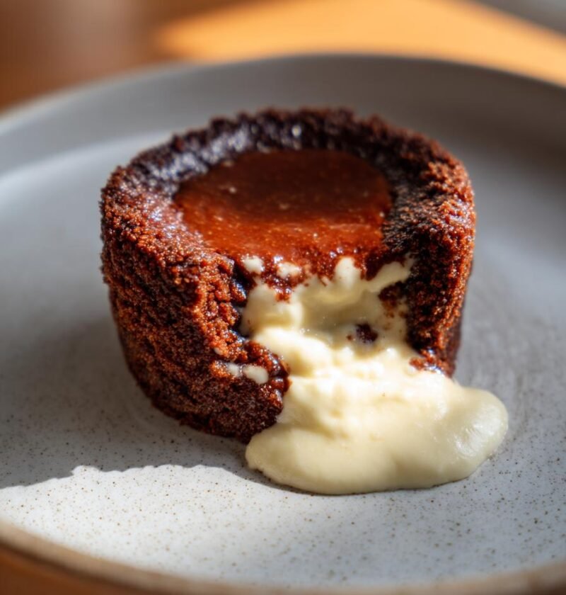 Mini lava cheesecakes for Valentine’s Day