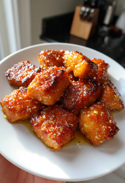 air fryer honey garlic salmon bites