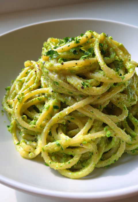 creamy avocado pasta no cream