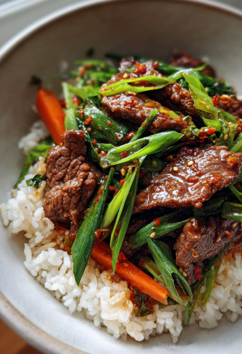easy korean beef rice bowls