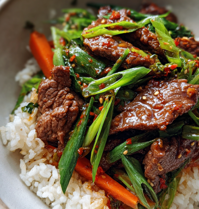 easy korean beef rice bowls