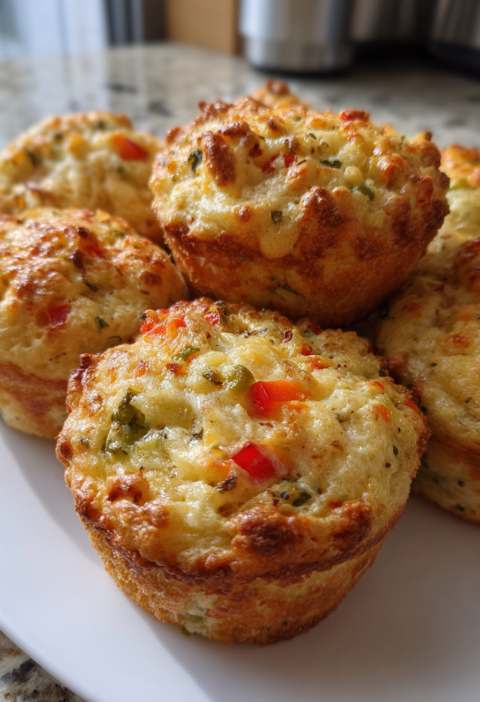 high protein egg white breakfast muffins