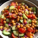 mediterranean chickpea crunch salad