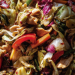 Cabbage stir fry with chicken