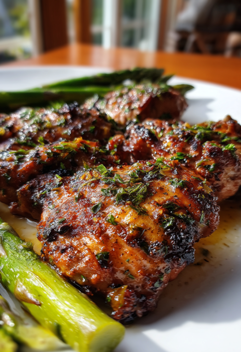 Lemon garlic chicken thighs healthy