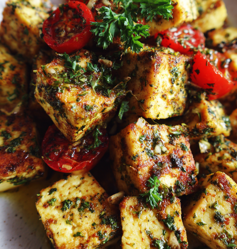 Mediterranean baked tofu