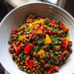 Moroccan spiced lentil bowl