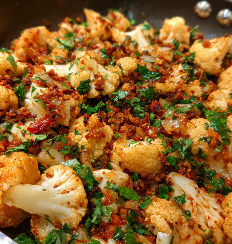 Turkey cauliflower skillet