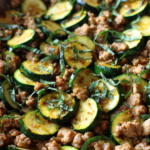 Turkey zucchini skillet