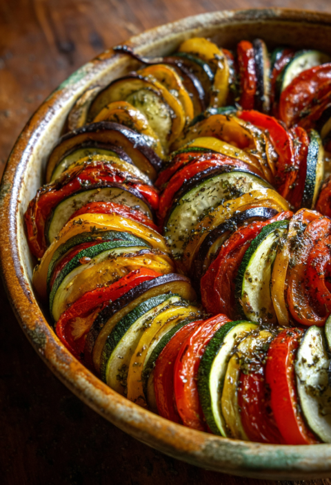 Vegetable ratatouille bowl