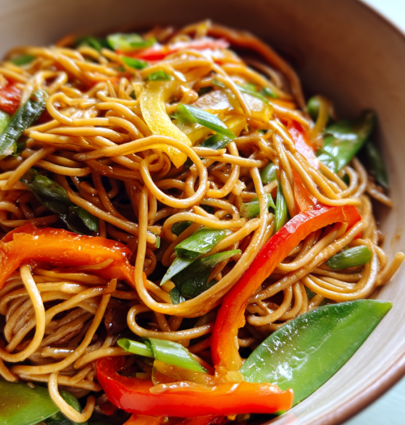 Vegetable soba noodle bowl